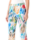 MARU SCRIBBLE PRINT CROPPED SLIM FIT PANTS
