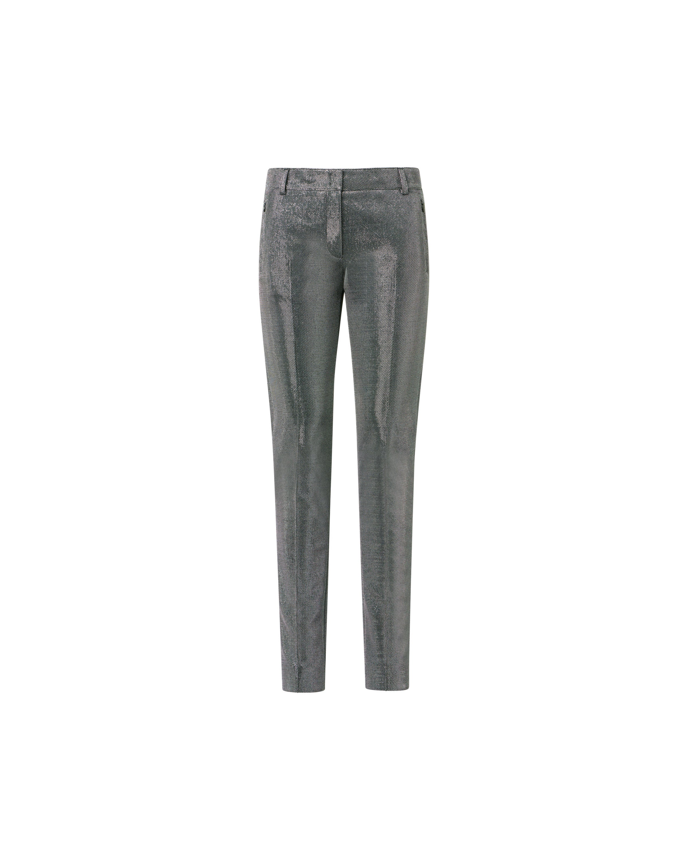 FABIA EMBELLISHED SLIM LEG ANKLE PANTS