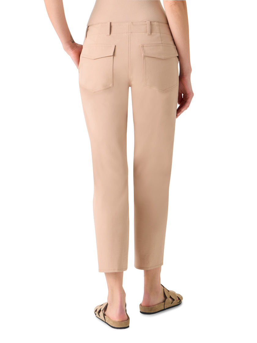 FRANCO SLIM BISTRETCH COTTON CROPPED PANTS