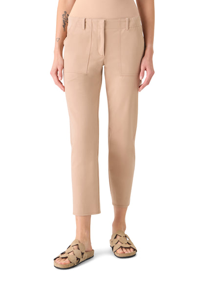FRANCO SLIM BISTRETCH COTTON CROPPED PANTS