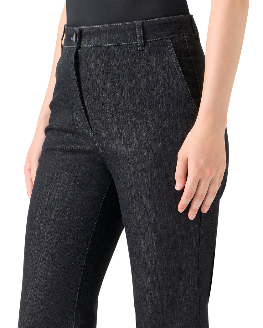 CECILY BOOTCUT CROP DENIM PANTS