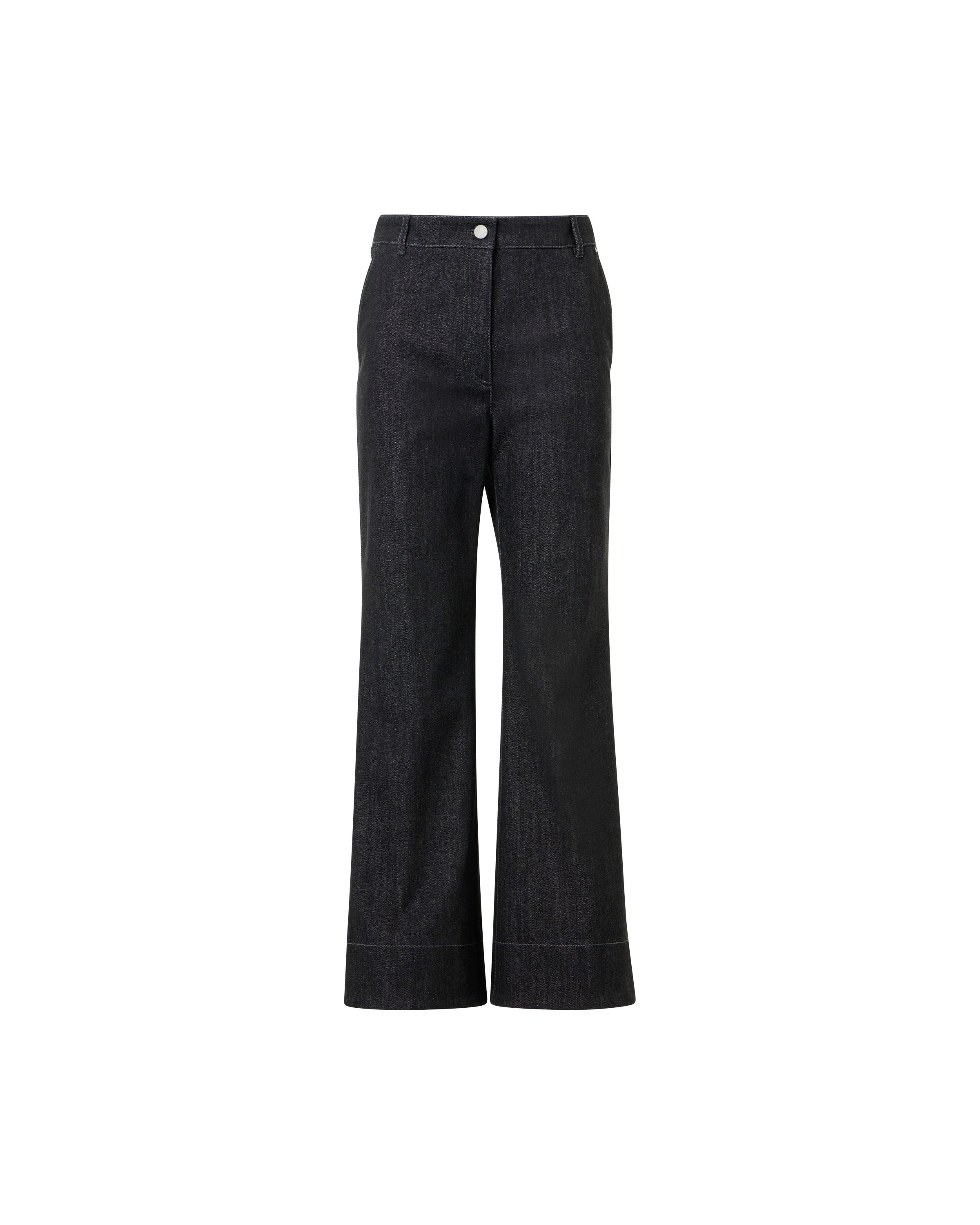 CECILY BOOTCUT CROP DENIM PANTS