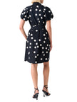 POLKA DOT COTTON POPLIN PUFF SLEEVE SHIRTDRESS