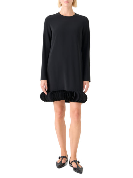 LASERCUT CREPE MINI DRESS