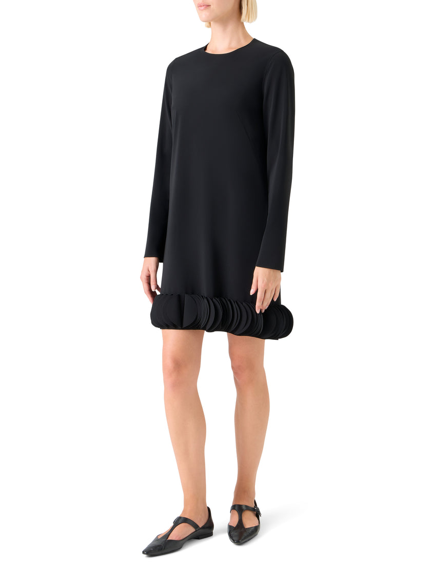 LASERCUT CREPE MINI DRESS