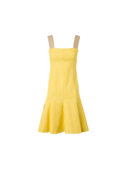 SILK BLEND SLEEVLESS MINI DRESS