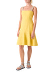 SILK BLEND SLEEVLESS MINI DRESS