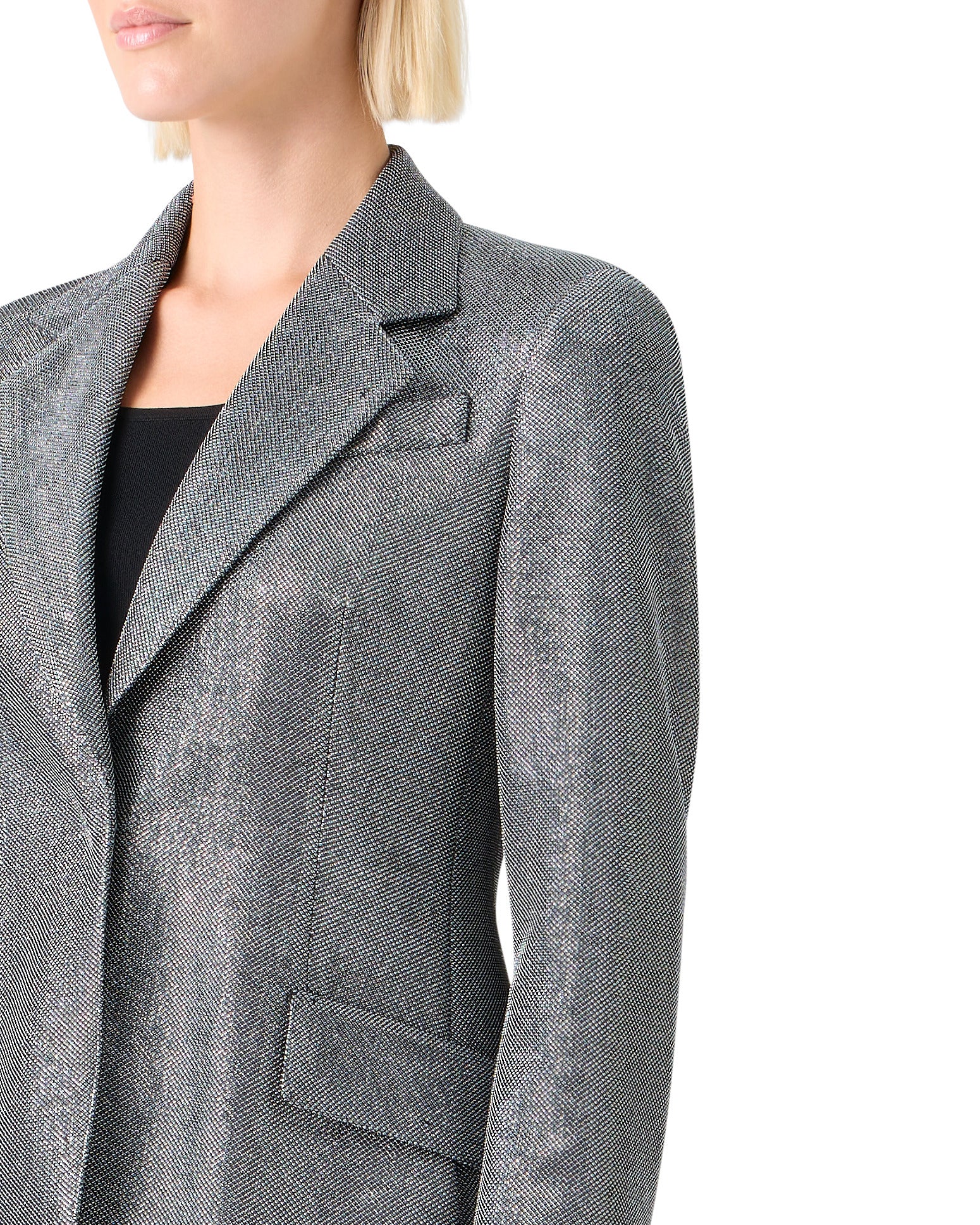 STRASS SINGLE BREASTED BOYFRIED BLAZER