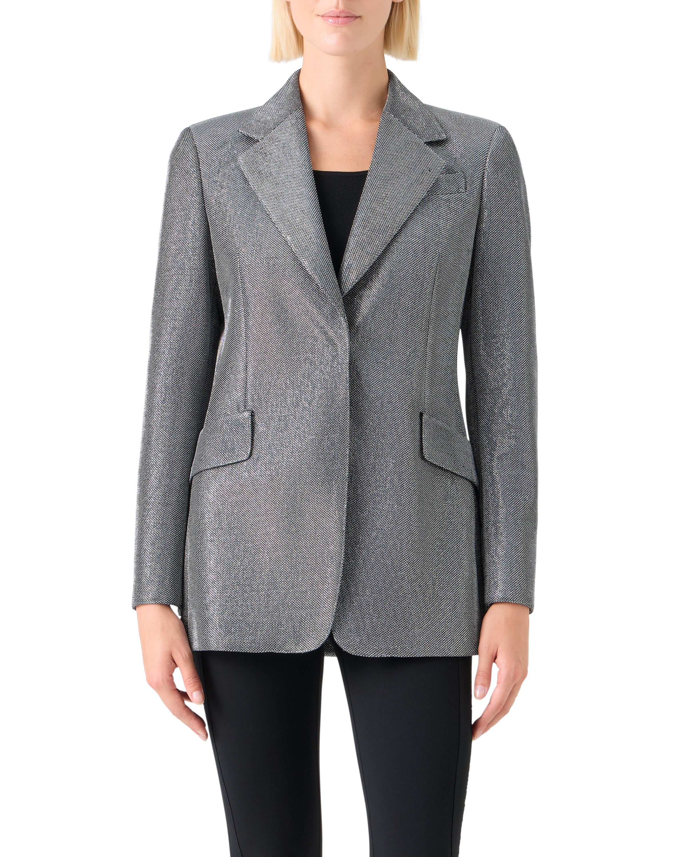 STRASS SINGLE BREASTED BOYFRIED BLAZER