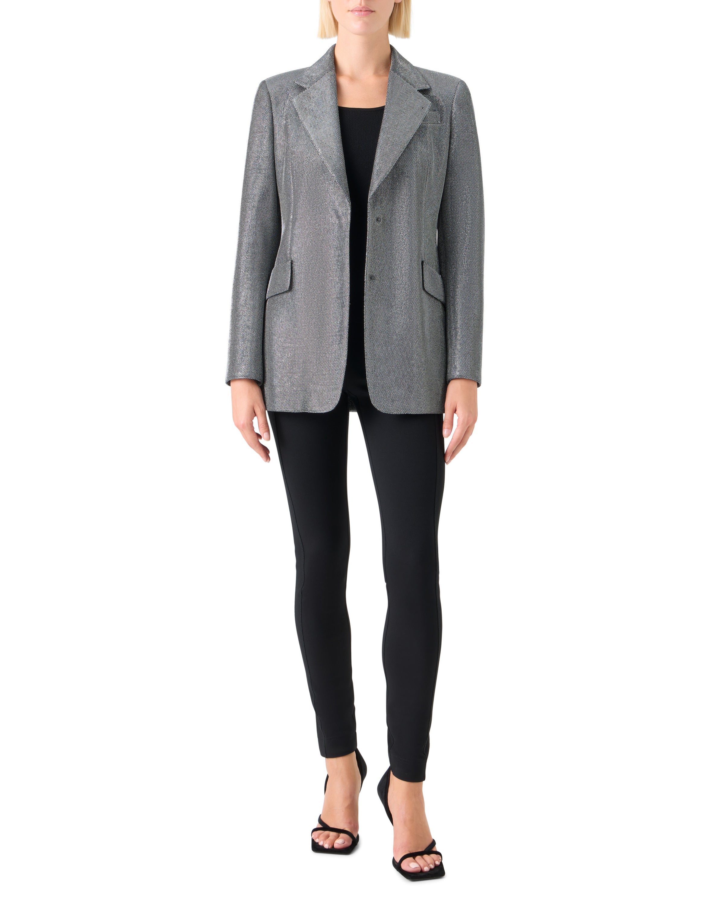 STRASS SINGLE BREASTED BOYFRIED BLAZER