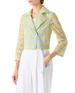 SCRIBBLE DOT CROPPED BIKER JACKET
