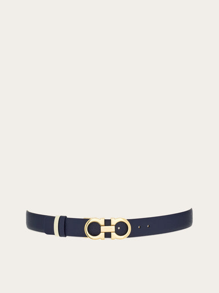 REVERSIBLE AND ADJUSTABLE GANCINI BELT IN MIDNIGHT