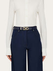 REVERSIBLE AND ADJUSTABLE GANCINI BELT IN MIDNIGHT