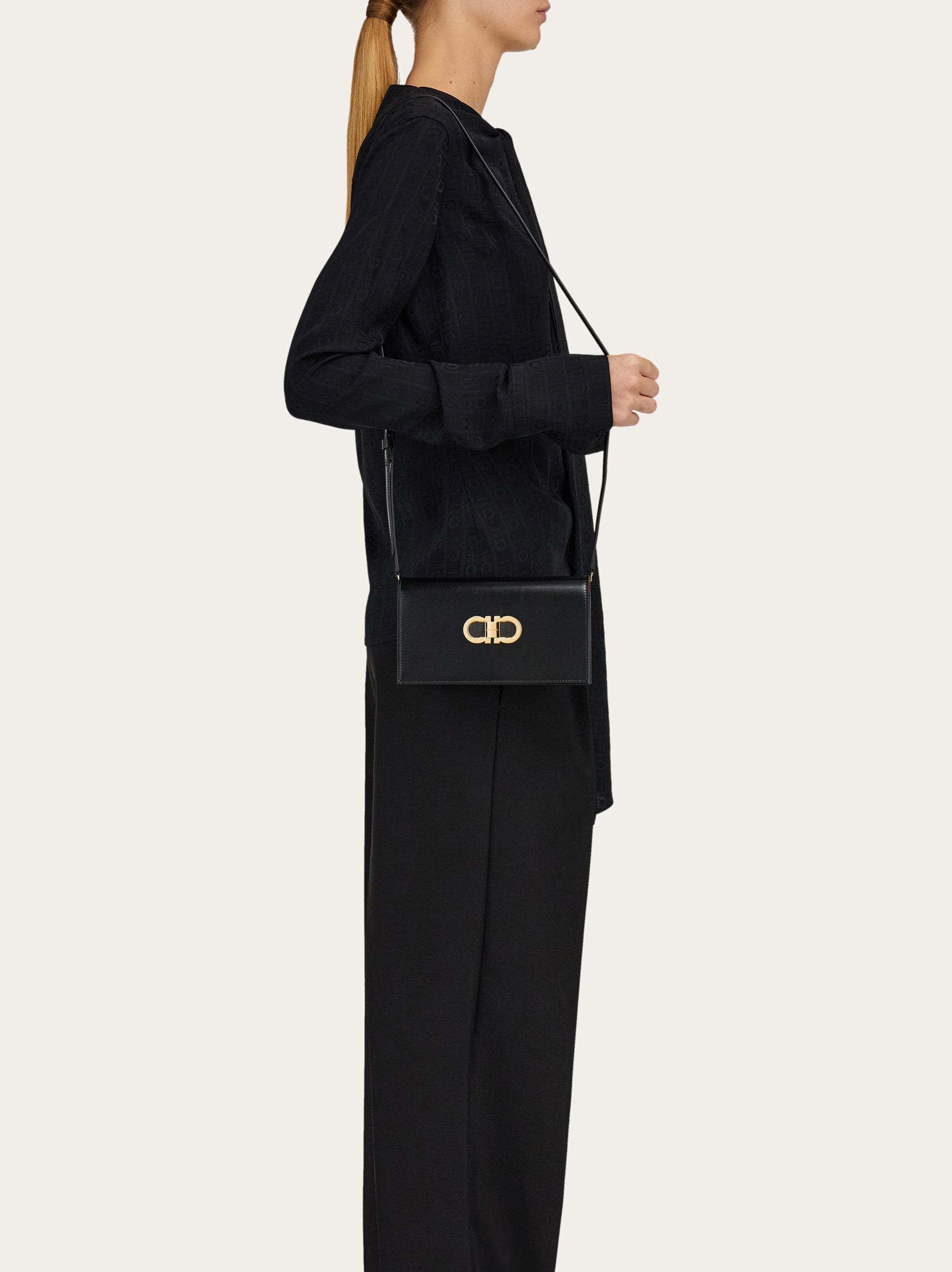DOUBLE GANCINI MINI SHOULDER BAG