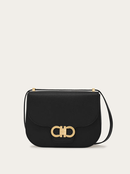 DOUBLE GANCINI NORTH SOUTH CROSSBODY BAG