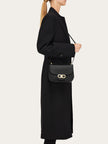 DOUBLE GANCINI NORTH SOUTH CROSSBODY BAG
