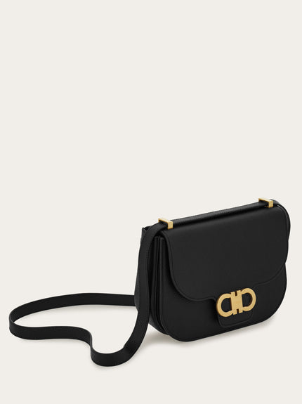DOUBLE GANCINI NORTH SOUTH CROSSBODY BAG