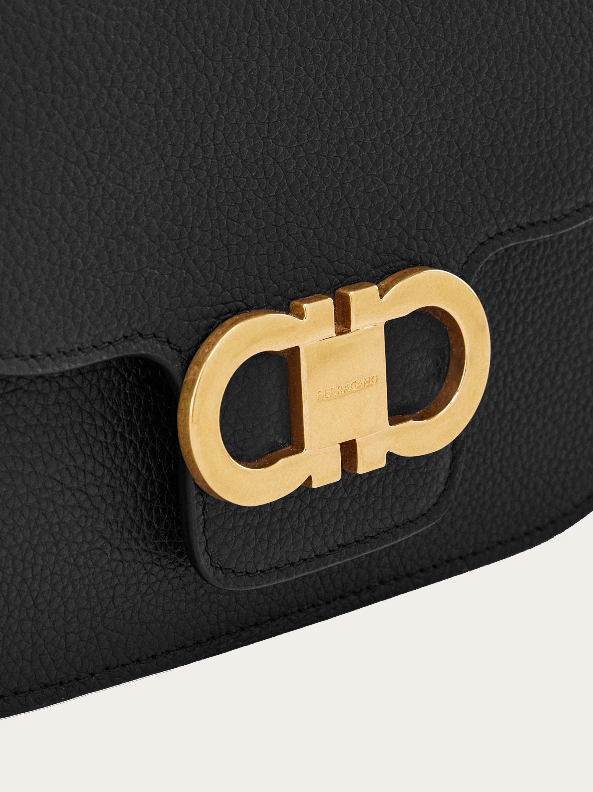 DOUBLE GANCINI NORTH SOUTH CROSSBODY BAG