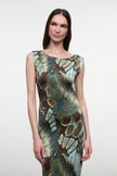 VERONICA DRESS BUTTERFLY MOSS