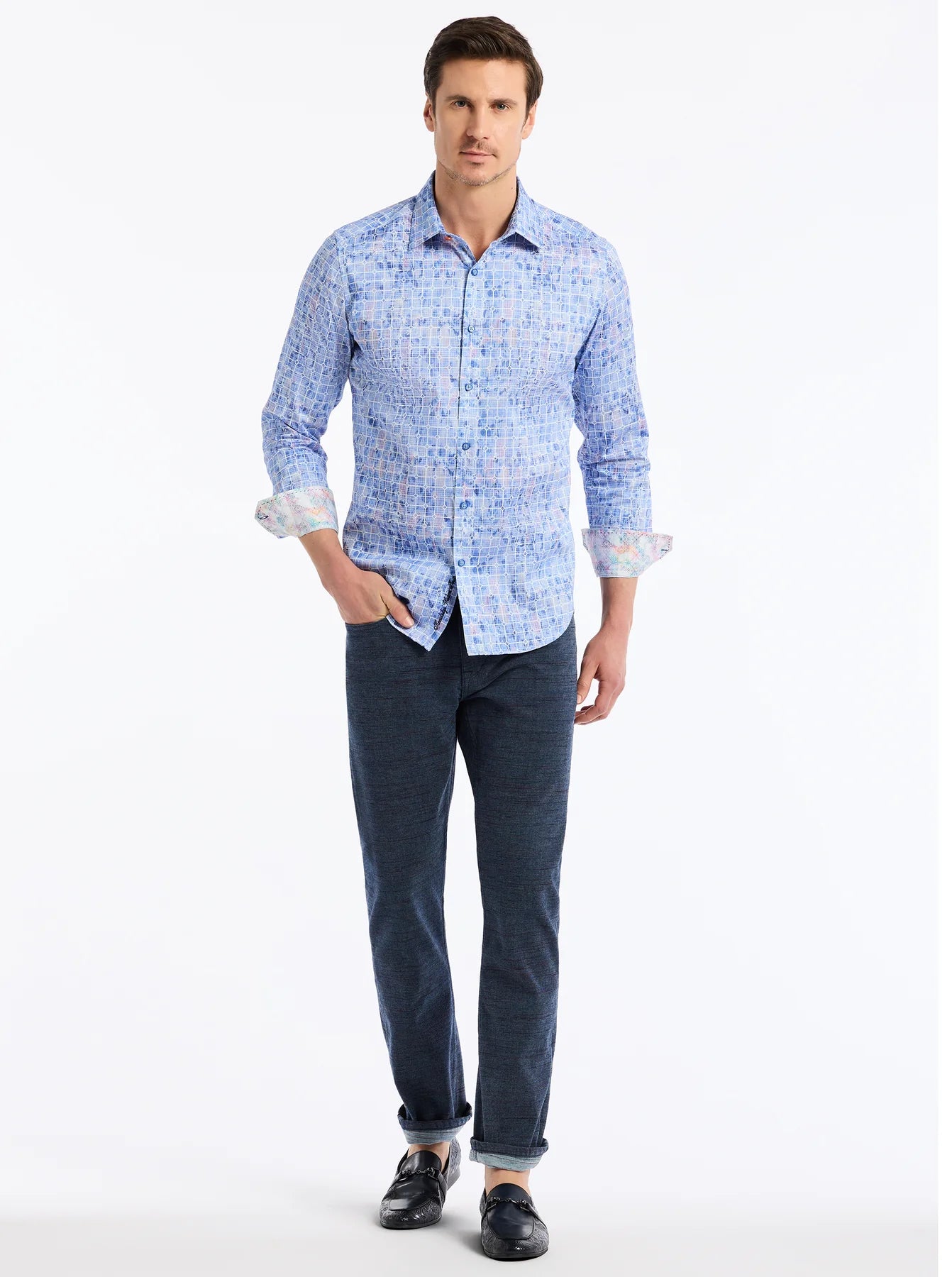 AMSTERDAM LONG SLEEVE BUTTON DOWN SHIRT