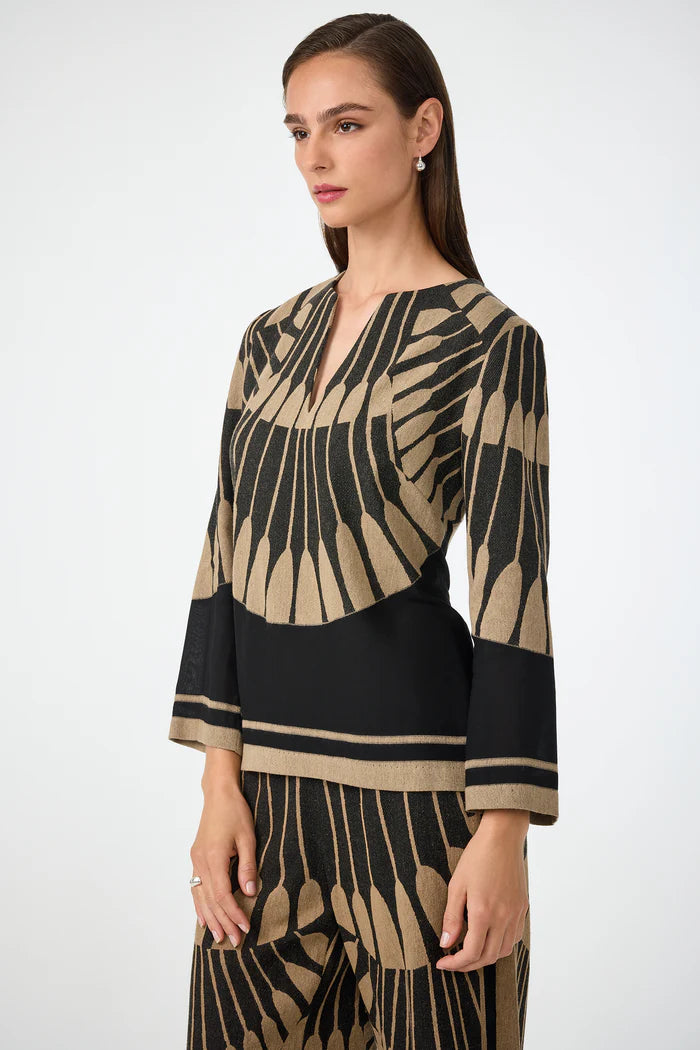 AMY THREE QUARTER SLEEVE TOP