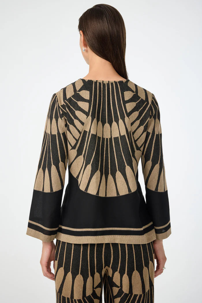 AMY THREE QUARTER SLEEVE TOP