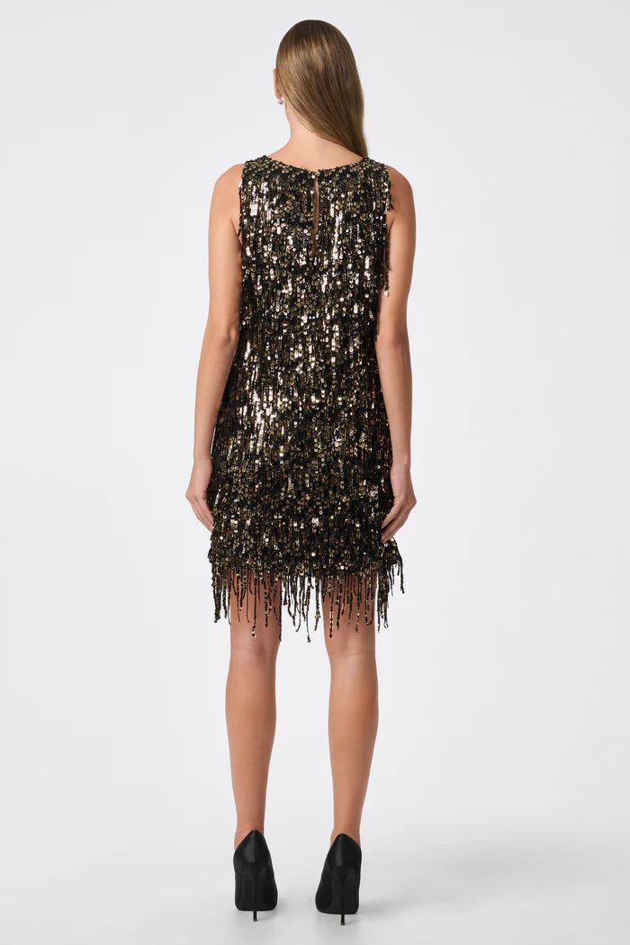 NINI SEQUIN FRINGE DRESS