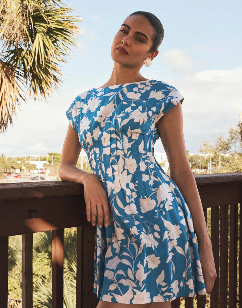 QUINN PINTUCK MINI DRESS