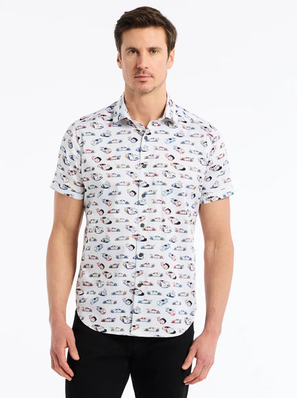NEON WHEELS WOVEN SHIRT