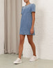 CRUSH EMBELLISHED DENIM DRESS