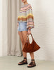 COCO STRIPE BELL SLEEVE TOP