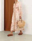 INDRA PLUNGE MIDI DRESS