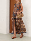MAHON WAISTED MAXI DRESS