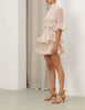 PLEATED SLEEVED MINI DRESS