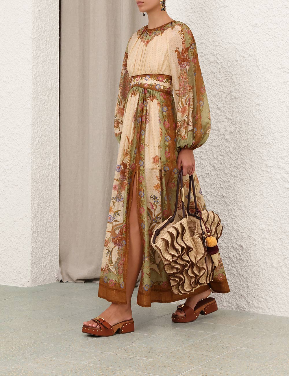 INDRA WAISTED MAXI DRESS