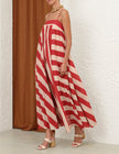 ROSELIGHT STRIPE MAXI DRESS