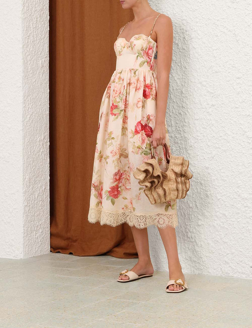 ROSELIGHT PICNIC MIDI DRESS