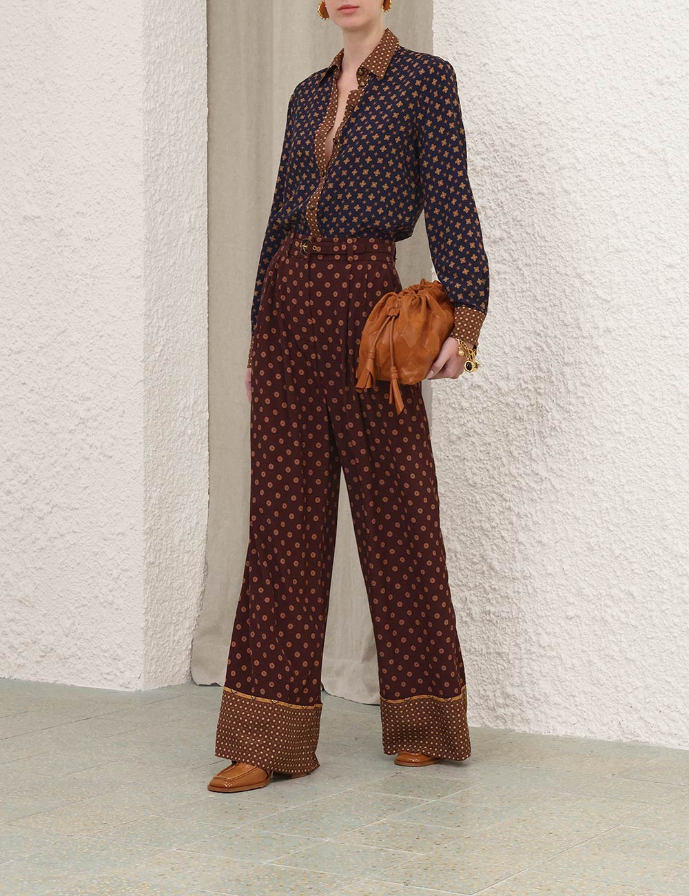 PYJAMA PANT IN MULTI GEO PRINT