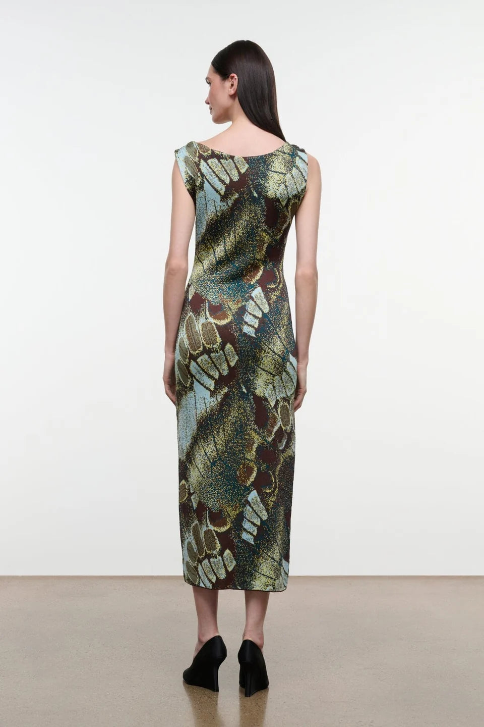 VERONICA DRESS BUTTERFLY MOSS