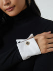 FLORA POPLIN CUFF TURTLENECK