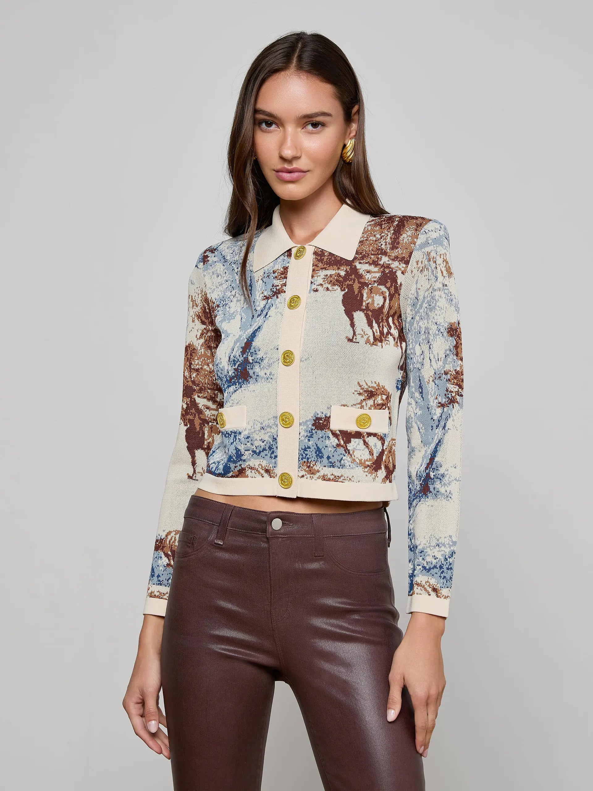 OSIRIS JACQUARD CARDIGAN