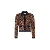 OSIRIS JACQUARD CARDIGAN IN JAVAN LEOPARD