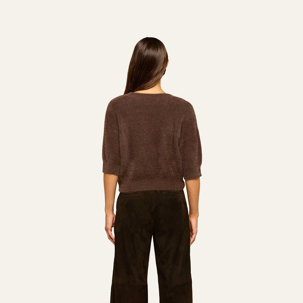 GUINEVERE CROPPED PULLOVER IN JAVA