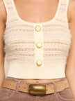GALENE TANK IN ECRU NATURAL MULTI