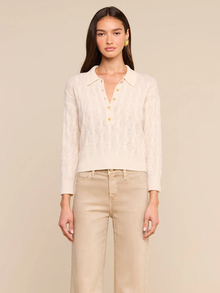 AIRY CABLE KNIT SWEATER