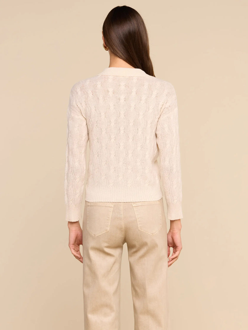 AIRY CABLE KNIT SWEATER