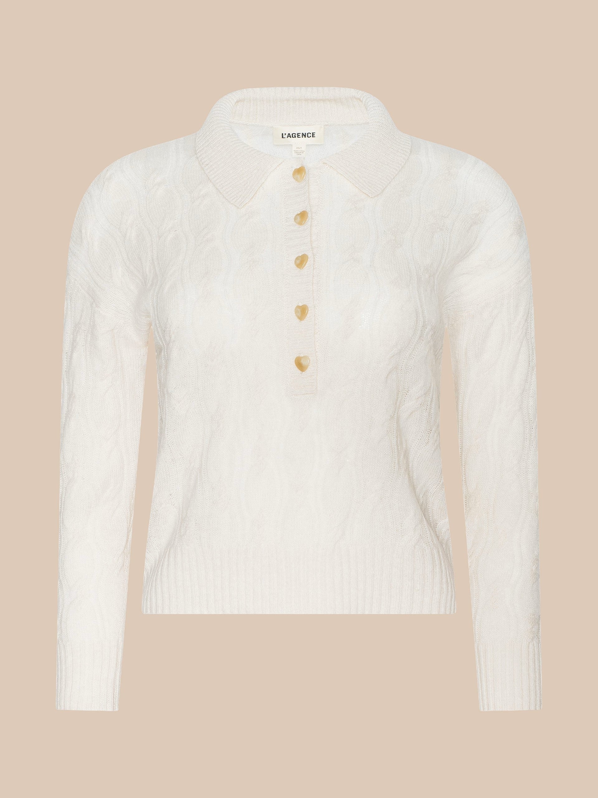 AIRY CABLE KNIT SWEATER
