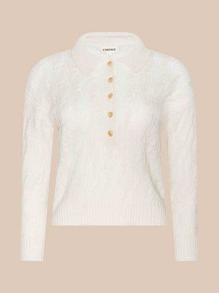 AIRY CABLE KNIT SWEATER