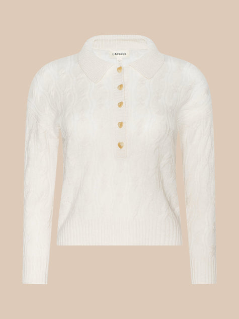 AIRY CABLE KNIT SWEATER