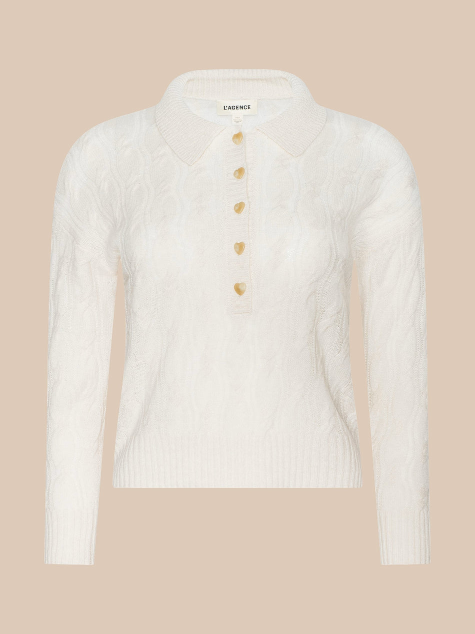 AIRY CABLE KNIT SWEATER